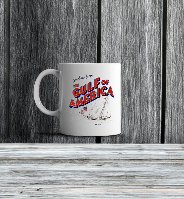 Greetings from The Gulf Of America boat Mug