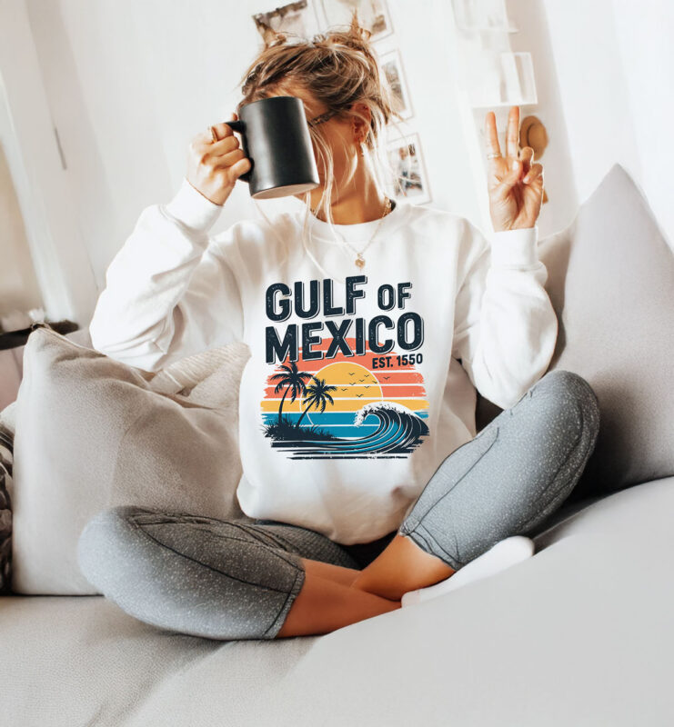 Gulf Retro Coast Gulf of Mexico T-Shirt