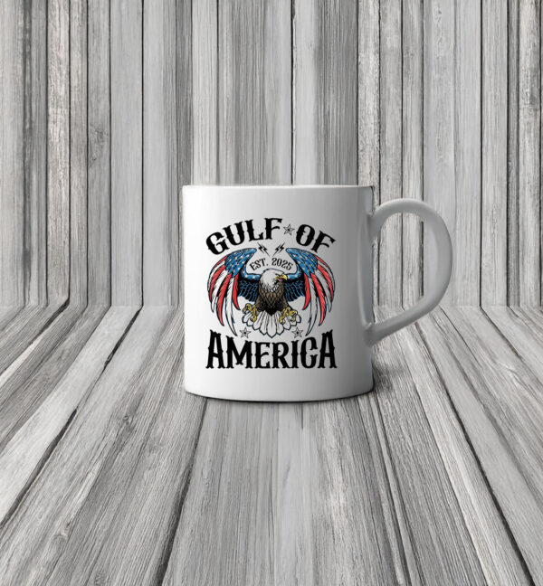 Gulf of America 2025 USA Flag Eagle Mug