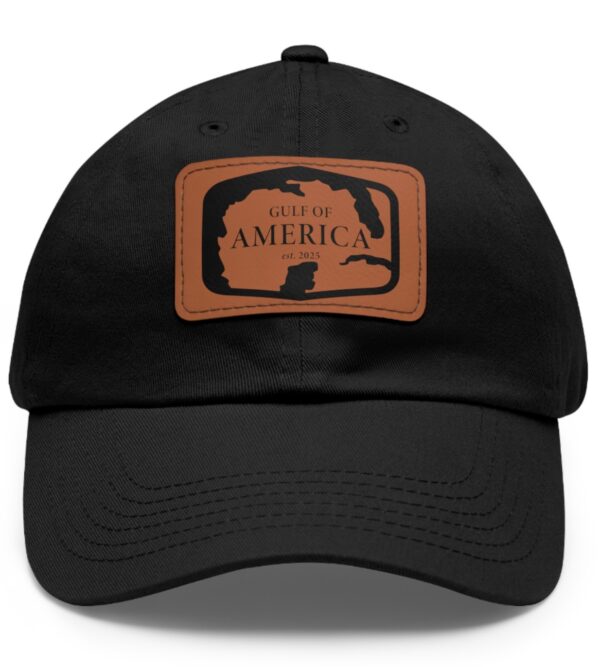 Gulf of America Dad Hat with Leather Patch