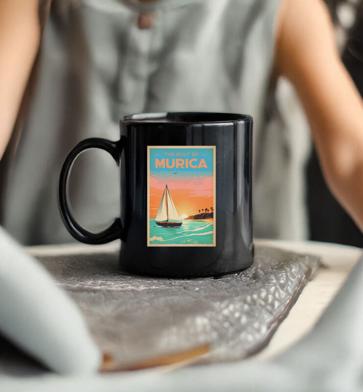 Gulf of America vintage travel poster Mug