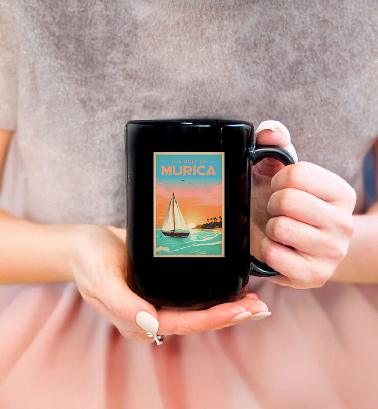 Gulf of America vintage travel poster Mug