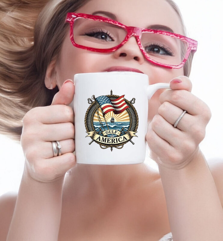 Trump Gulf of America DTF Transfers Mug