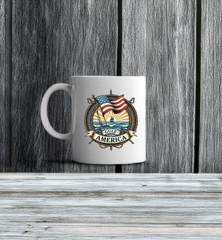 Trump Gulf of America DTF Transfers Mug