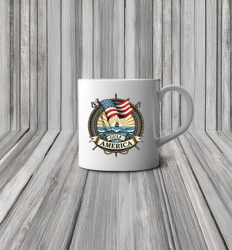 Trump Gulf of America DTF Transfers Mug