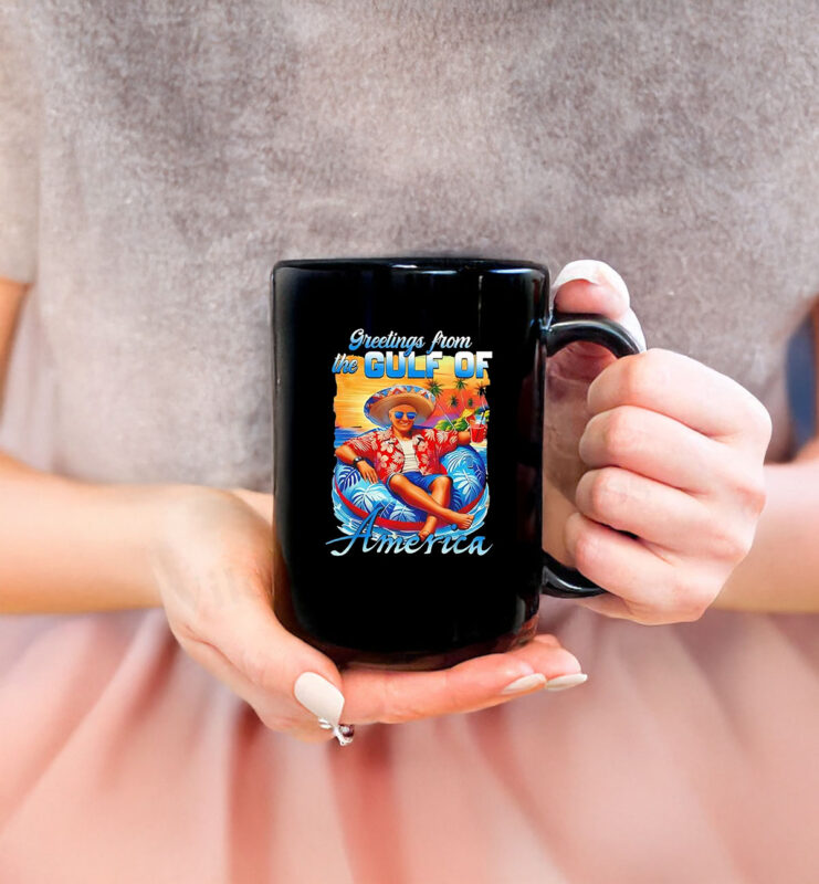 Trump greetings from the Gulf of America Mug