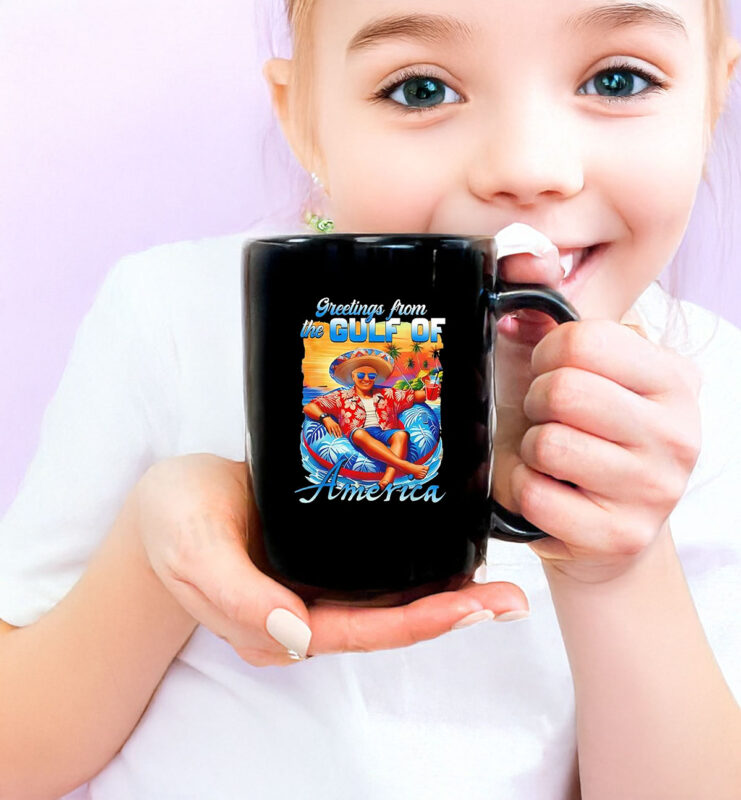 Trump greetings from the Gulf of America Mug