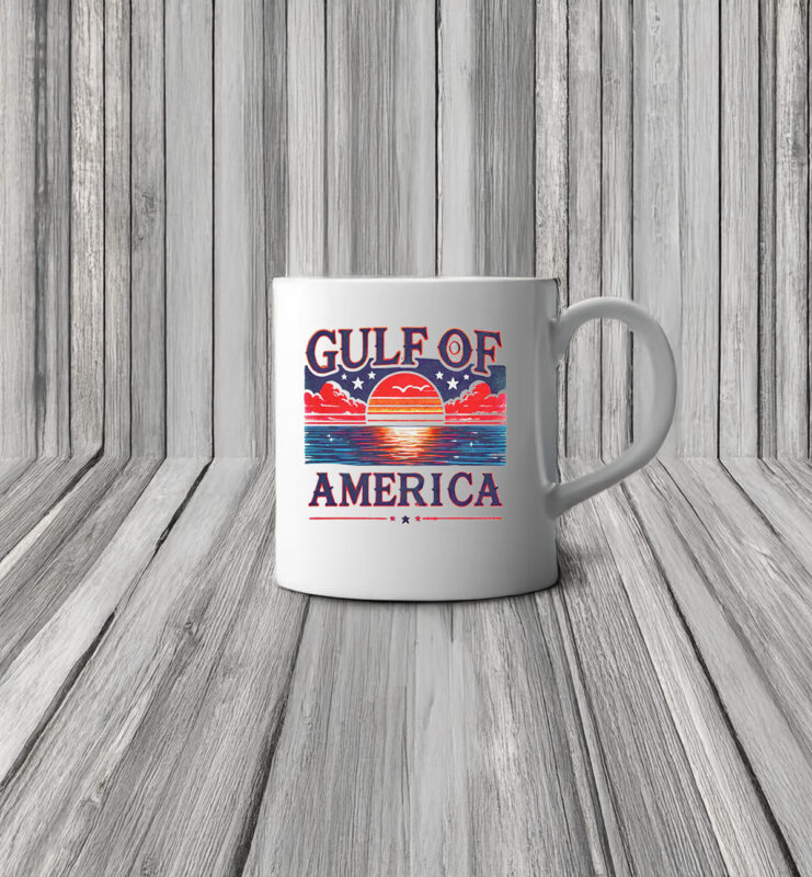 Vintage Gulf of America Sunset Mug