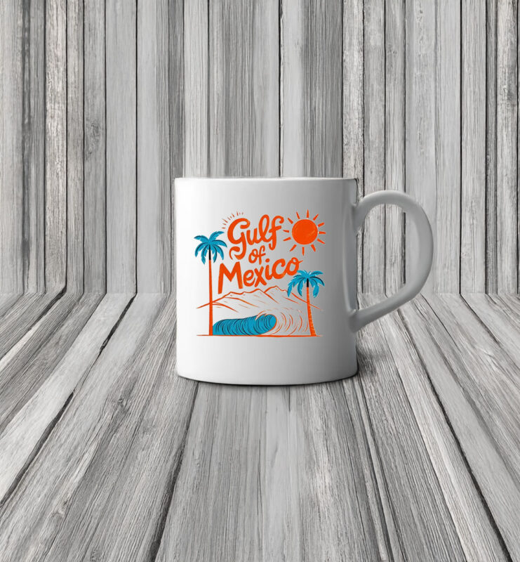 Vintage Gulf of Mexico Tropical Style Mug